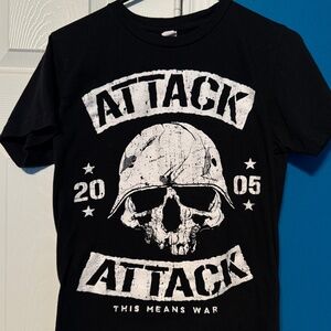 2012 Attack Attack! This Means War Band Graphic Tee - Metalcore Hardcore T-Shirt